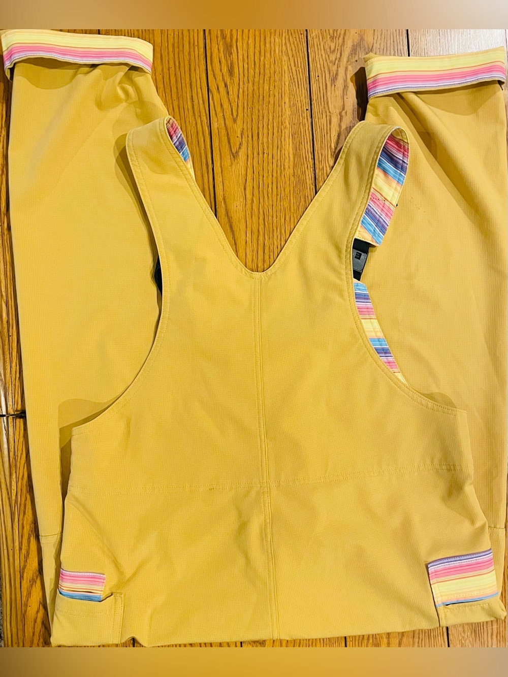 YoColorado Serape All Day Overalls, size large, golden sunset color - Picture 10 of 12